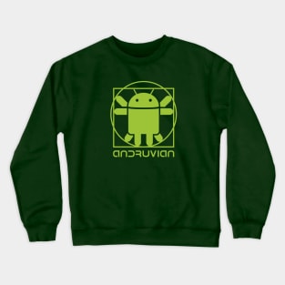 Vitruvian Droid (green) Crewneck Sweatshirt